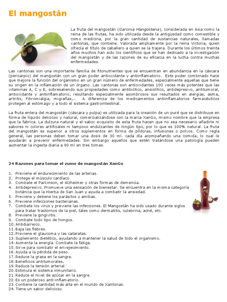 El Mangostan PDF Antioxidante Medicamentos con receta