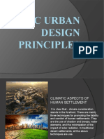 Basic urban design principles for climatic comfort