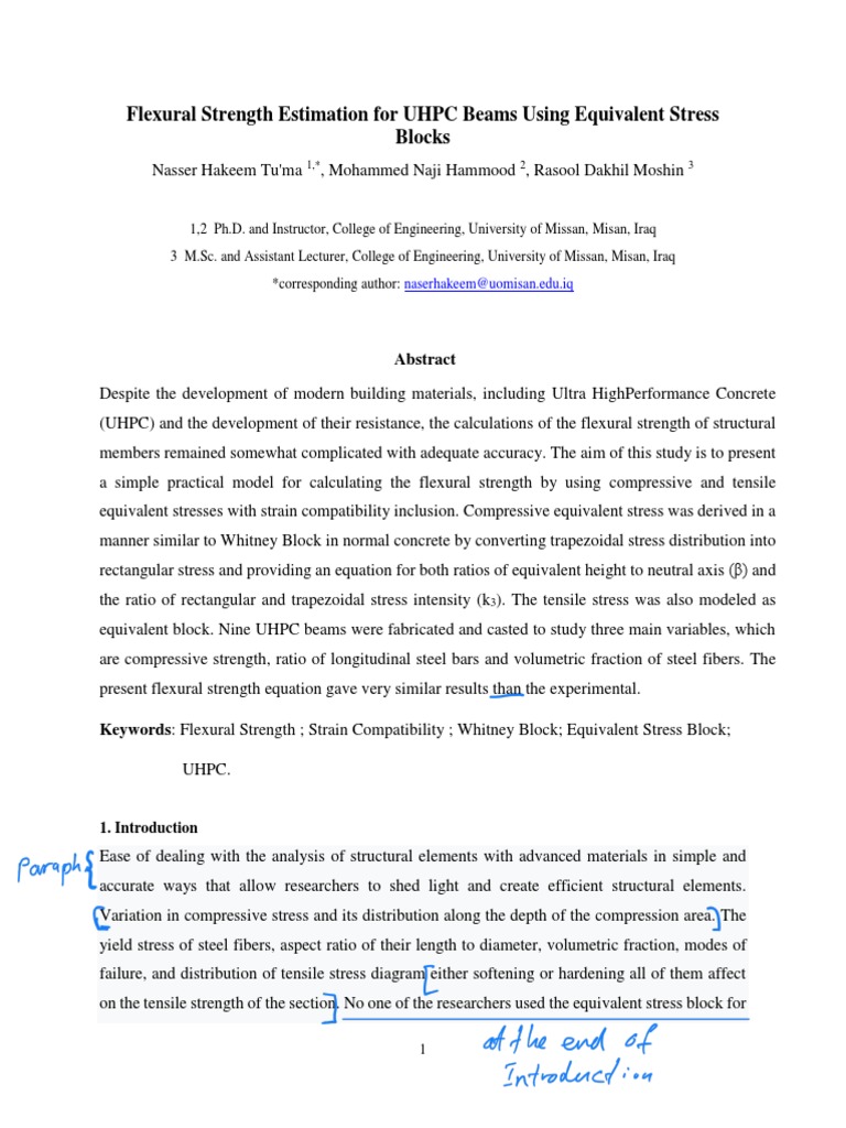 UHPC Beam Flexural Strength Guide | PDF | Strength Of Materials | Fracture