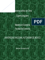 2005 2 CECHIMEX El Sistema Politico de China Eugenio Anguiano Roch