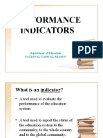 Formula for Performance Indicators