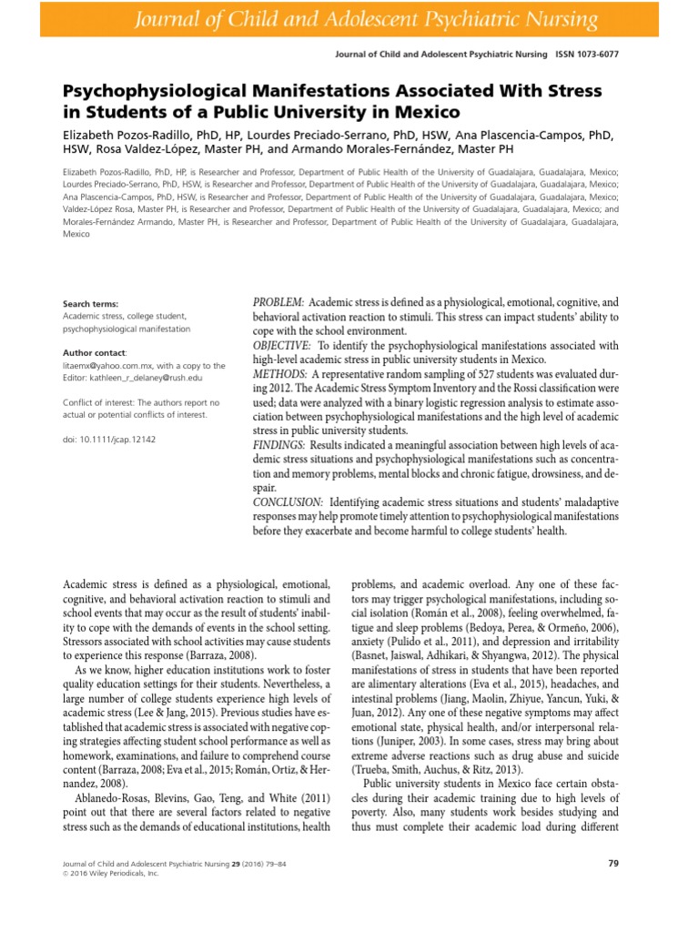 Pozos Radillo Et Al 2016 Journal of Child and Adolescent Psychiatric