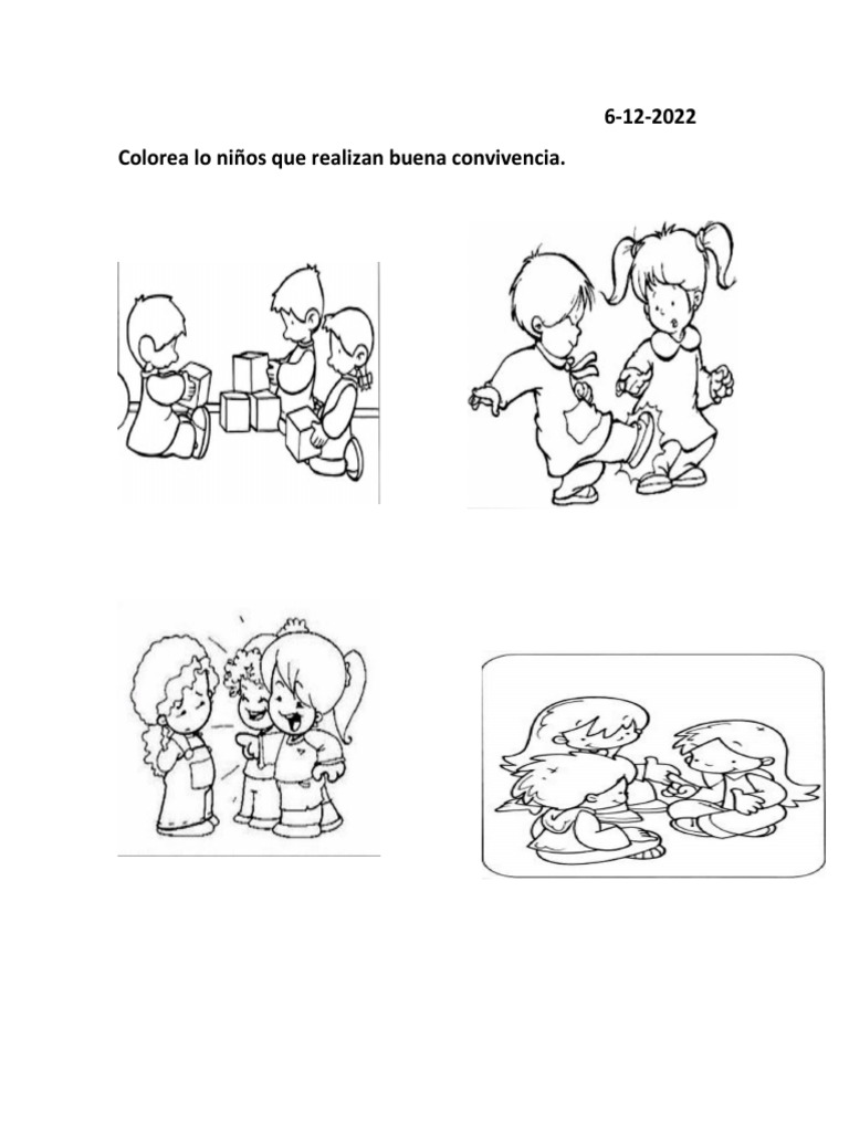 Actividades de convivencia para preescolar | PDF