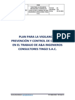 Plan para La Vigilancia, Prevención y Control de Covid-19 en El Trabajo de A&a Ingenieros Consultores Tingo S.A.C.