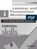 Excel Essential Skills Grammar and Punctuation Workbook Years 7 8