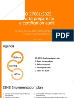 ISO 27001 - 2022. How To Prepare For A Certification Audit