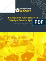 Foundation Certificate Devops Syllabus
