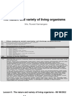 6) The Variety of Living Organisms