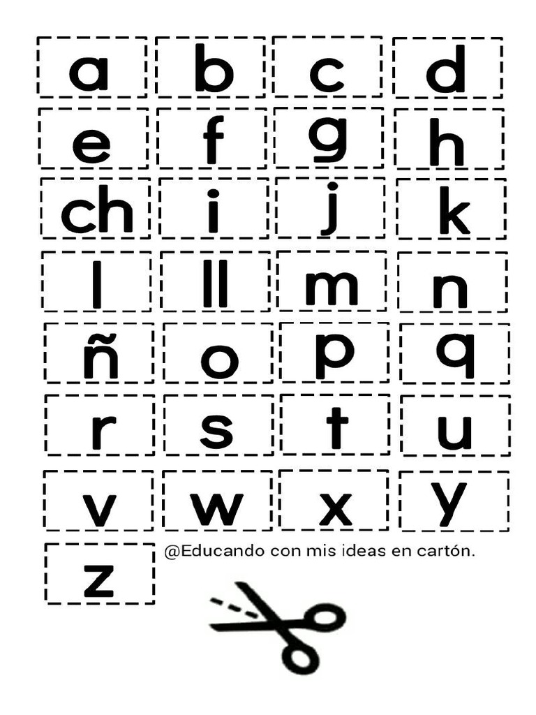 Lectoescritura para recortar letras y sílabas recopilado por Materiales ...