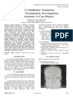 Eagle's Syndrome Symptoms & Signs, Examination, Investigations & Treatment A Case Report