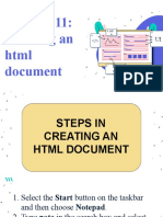 Creating An HTML Document