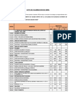 ACTA de Culminacion de Obra