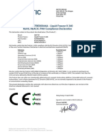 ACFRE00046A - Liquid Freezer II 240 - RoHS, REACH, PAHs Declaration of Compliance - 2021-04-21