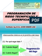 Programación del riego