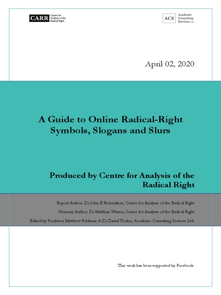CARR A Guide To Online Radical Right Symbols Slogan and Slurs | PDF | Runes