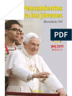 PENSAMIENTO PARA LOS JOVENES Benedicto XVI