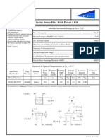 PL762 Series Super Flux High Power LED: Absolute Maximum Ratings at Ta 25°C Features