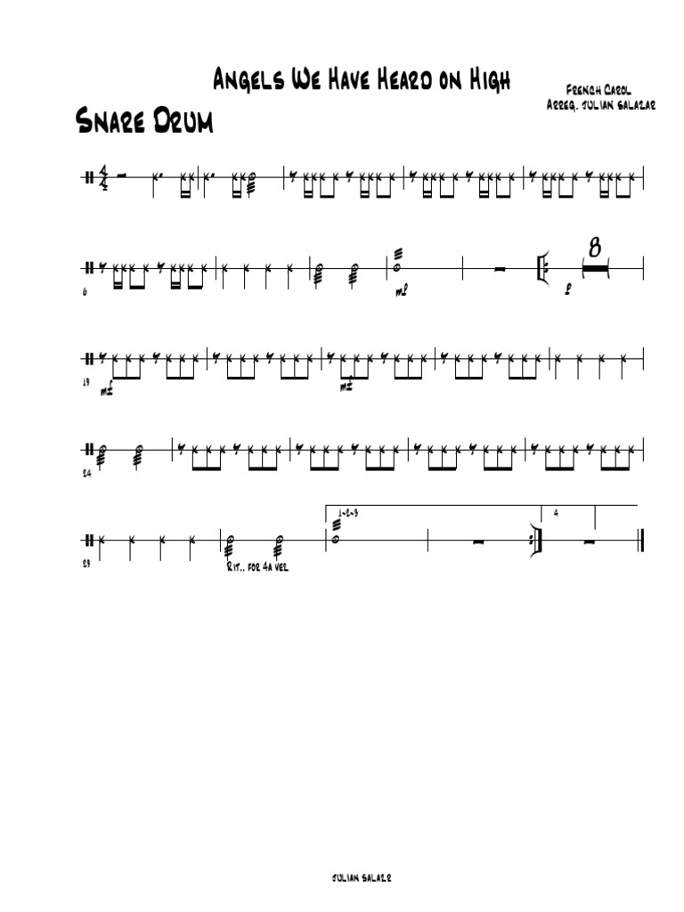 Angels Snare Drum PDF