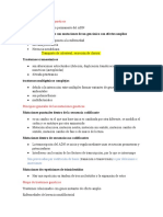 Clasificación Trastornos Genéticos