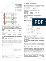 Plano e Produto Cartesiano - Exercícios