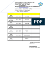 JADWAL ULANGAN SEMESTER I k13 001 Rendah 2022