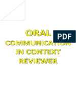 Oral Communication Reviewer 1 PDF Free