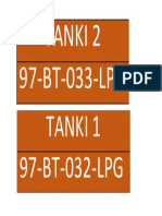 Label Tanki LPG