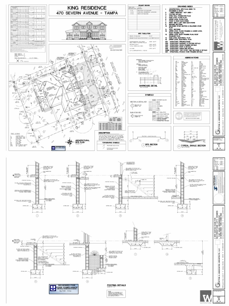 WATERSTONE KING RESIDENCE (470 SEVERN AVE) COMBINED PERMIT SET (4