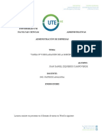 Tarea #9 Declaración de La Misión