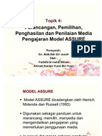 Topik 4 - Perancangan Pemilihan Penghasilan Dan Penilaian Media Pengajaran