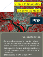Introducción A Sensores Remotos y Teledetección