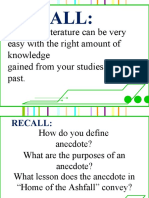 Elements of A Short Story