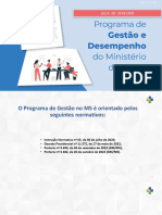 Orientações sobre o Programa de Gestão no MS