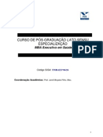 MBA Executivo em Saude - TMBAES-06.26 - 2 Disciplinas On Line - 432 Ha