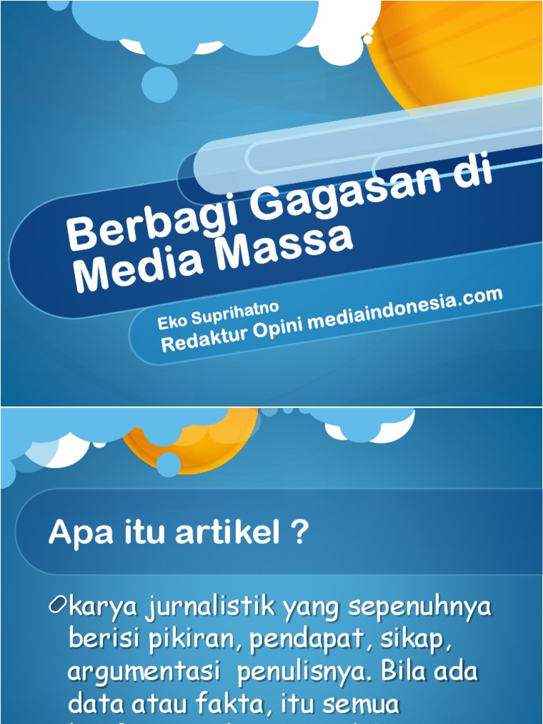 Jenis dan Struktur Artikel Opini | PDF | Seni | Karier & Perkembangan