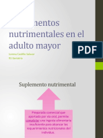 Suplementos Nutrimentales en El Adulto Mayor