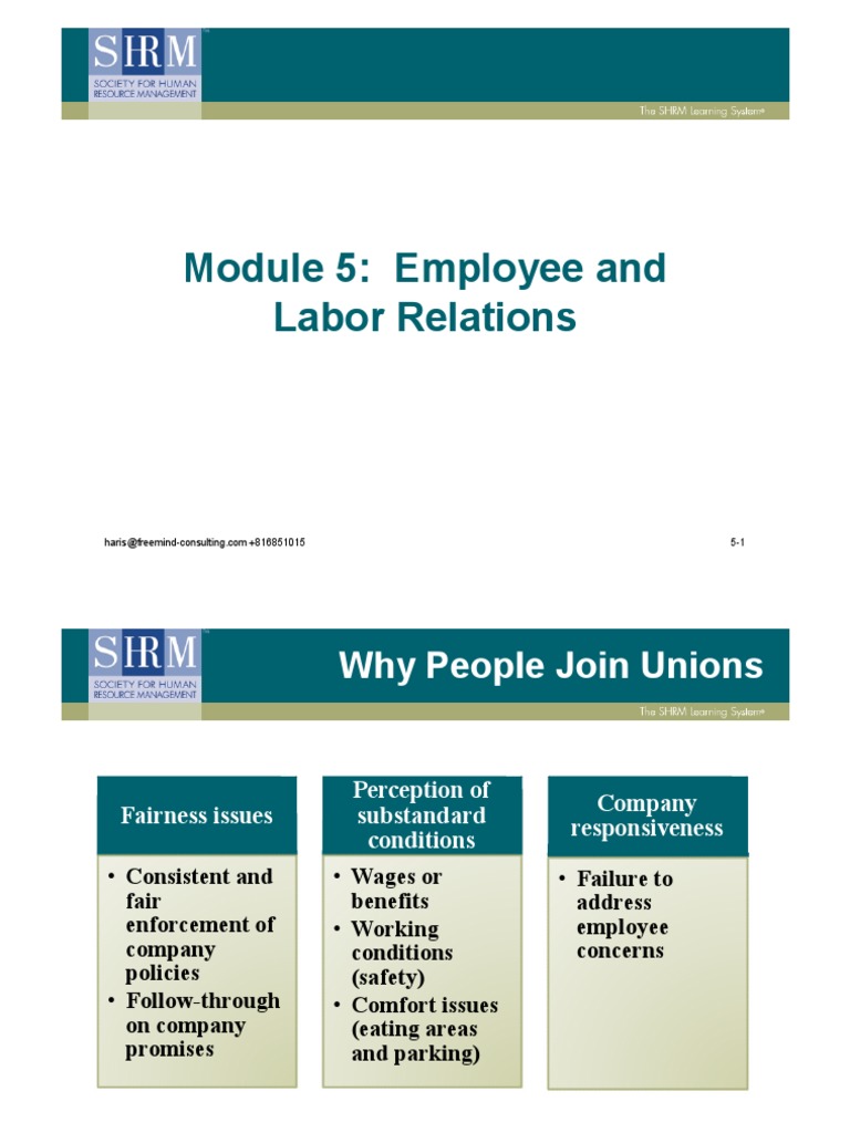 Employee and Labor Relations Overview | PDF | Strike Action | Employment