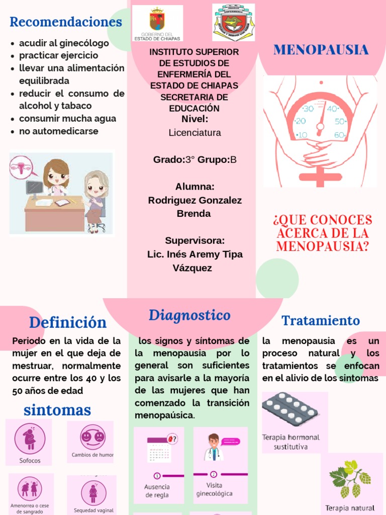 Tríptico Menopausia | PDF