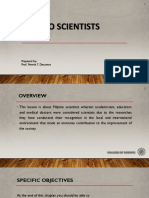 Chapter 5 FILIPINO SCIENTISTS PART 1