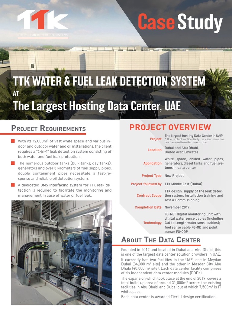 Case Study TTK Water & Fuel Leak Detection System for the Largest