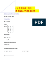 Mi Formulario de Geometria Analitica 2022