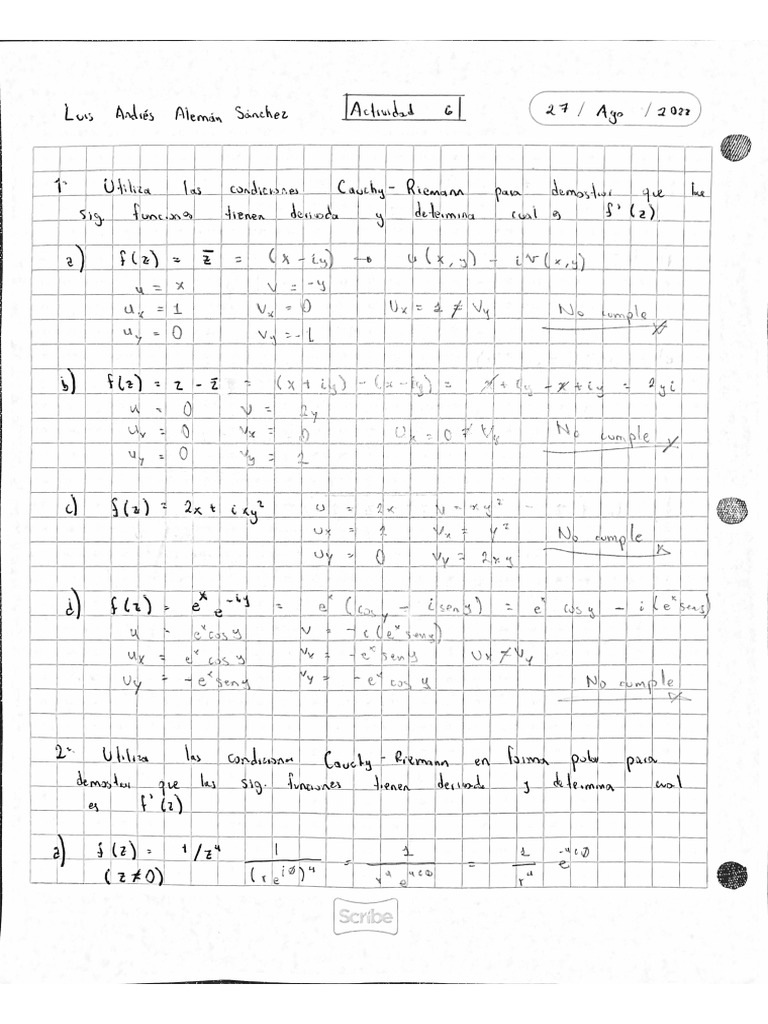 Ejemplos de cauchy riemann pdf