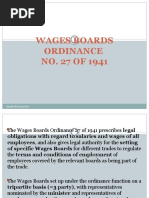 Wages Boards Ordinance No 27 of 1941-AIK