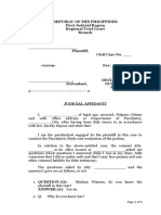 Sample Judicial Affidavit of Psychiatris