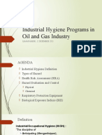 Industrial Hygiene Programs in Oil and Gas Industry