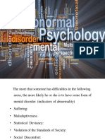History and Indicators of Abnormal Psychology