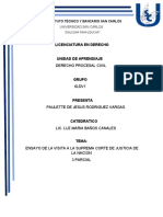 Ensayo de La Suprema Corte de La Suprema de Justicia de La Nacion