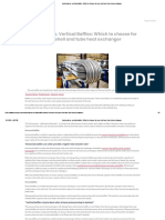 Horizontal vs. Vertical Baffles - Which To Choose For Your Shell and Tube Heat Exchanger