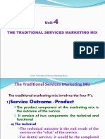 Unit-4The Traditional Servcies Marketing Mix