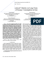 Effect of Electrical Vehicles On Long-Term Forecasting of Energy Consumption in Iran
